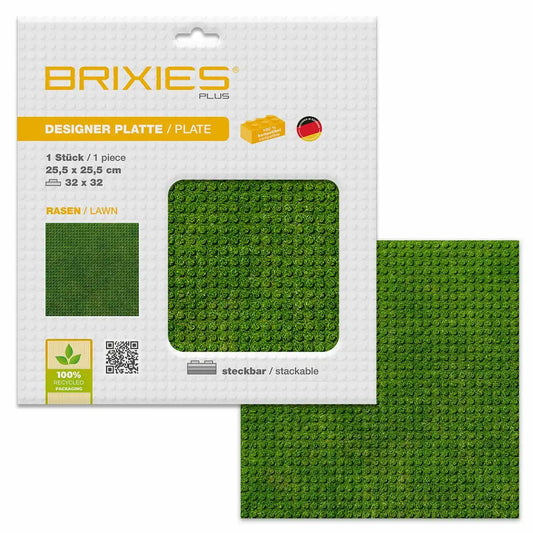 BRIXIES Bodenplatte Rasen 32x32cm