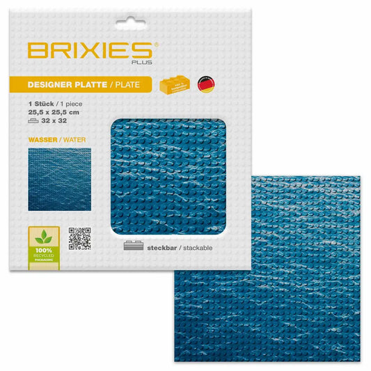 BRIXIES Bodenplatte Wasser 32x32cm