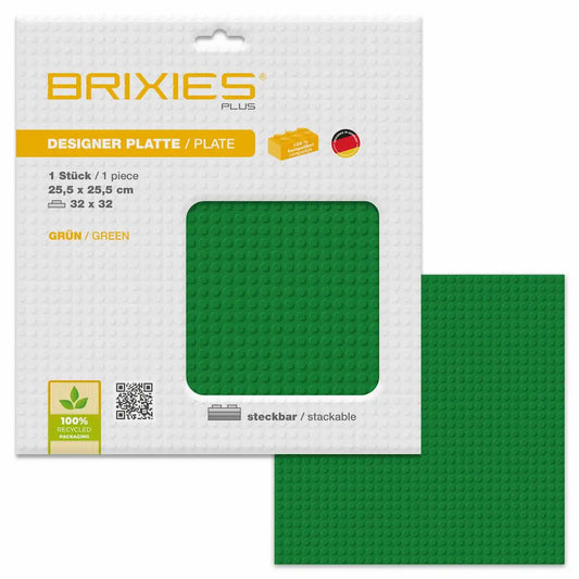 BRIXIES Bodenplatte Basic grün 32x32cm
