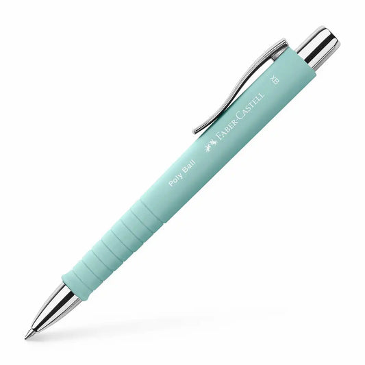 FABER-CASTELL Kugelschreiber Poly Ball View XB - Caribic Blue - Premium Schreibgerät