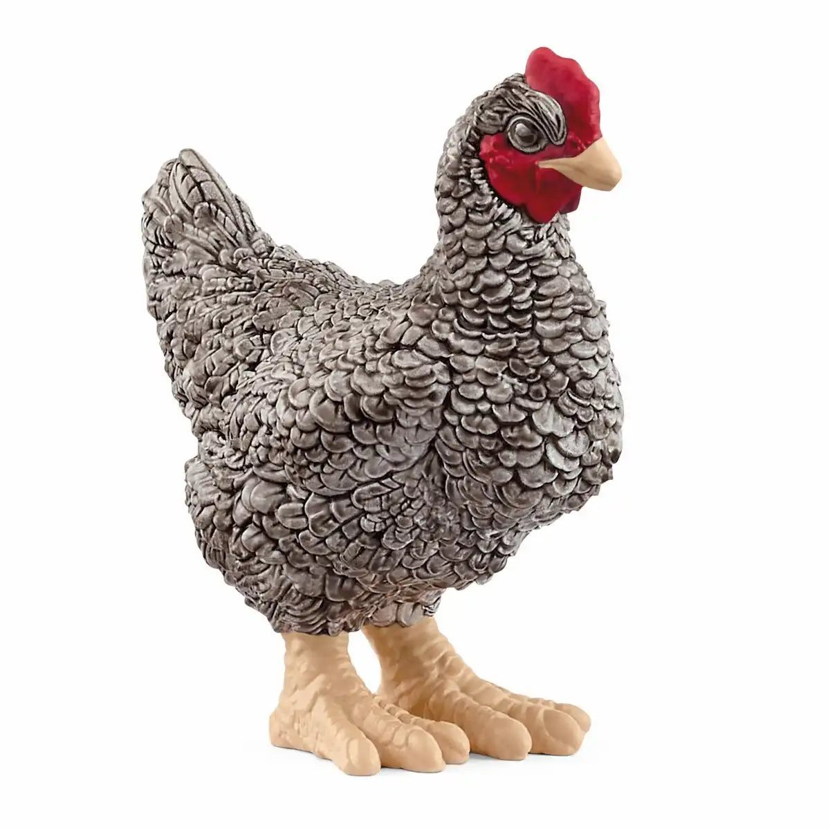 Schleich® Plymouth Rock Huhn - Realistische Bauernhof Spielfigur