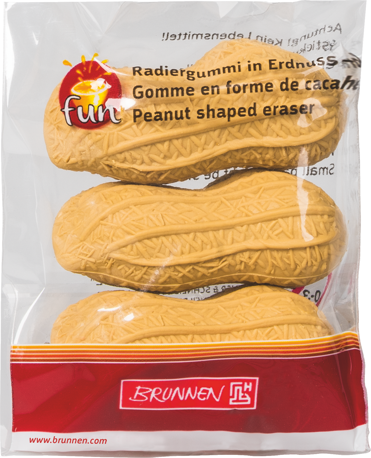 Radiergummi Erdnuss - Lustiger Radierer für Schule & Büro