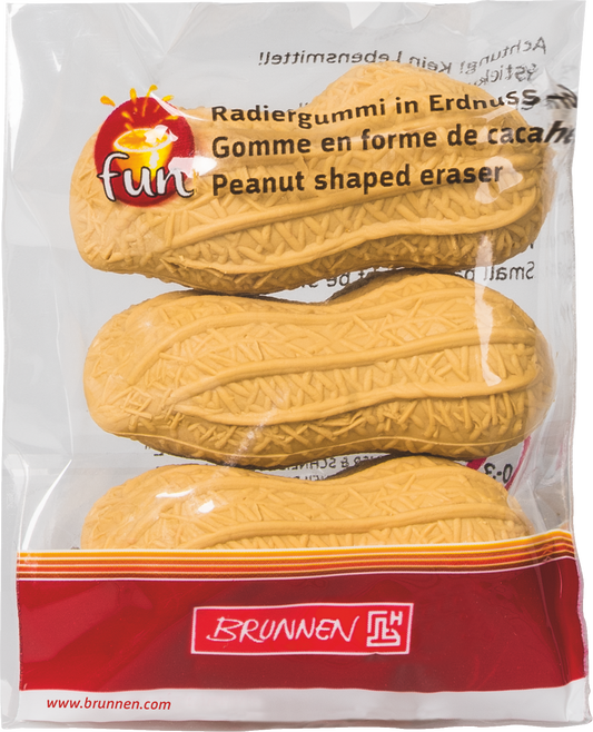 Radiergummi Erdnuss - Lustiger Radierer für Schule & Büro