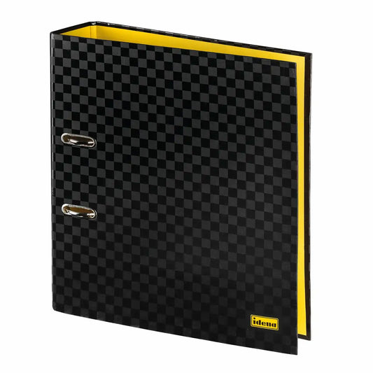 Idena Premium Ordner Schwarz DIN A4 - Robuste 7,4cm Rückenbreite für perfekte Organisation