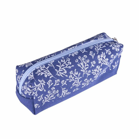 Idena Schlamper Floral blau - Federmappe 190x70x55mm