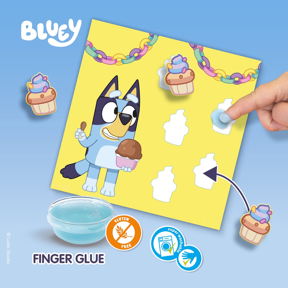 Bluey Klebebilder - Kreatives Stickerspaß für Kinder