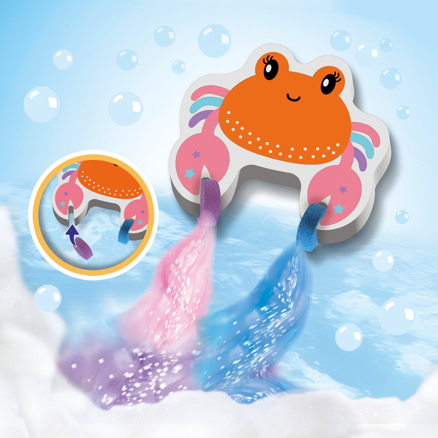 SES Creative Badetabletten Krabbe – 18 St., Farben mischen