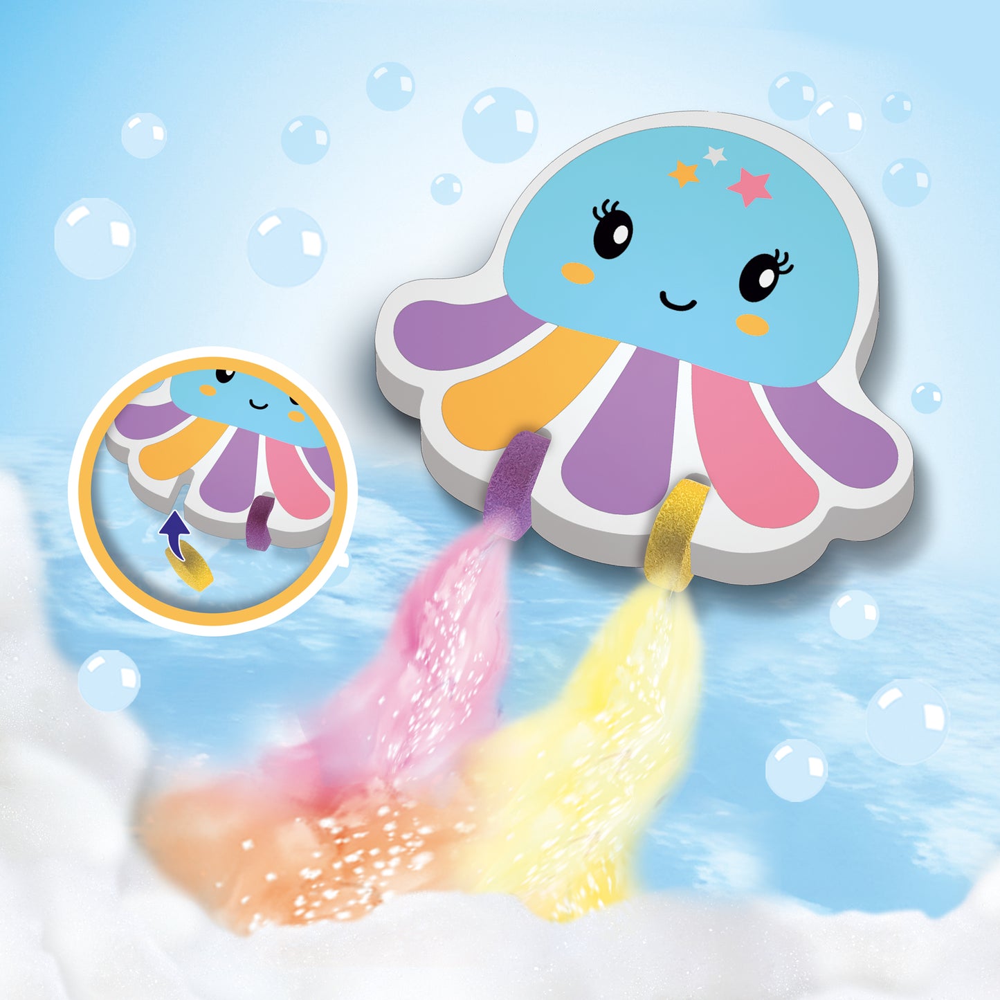 SES Creative Badetabletten Tintenfisch – 18 St., Farben mischen