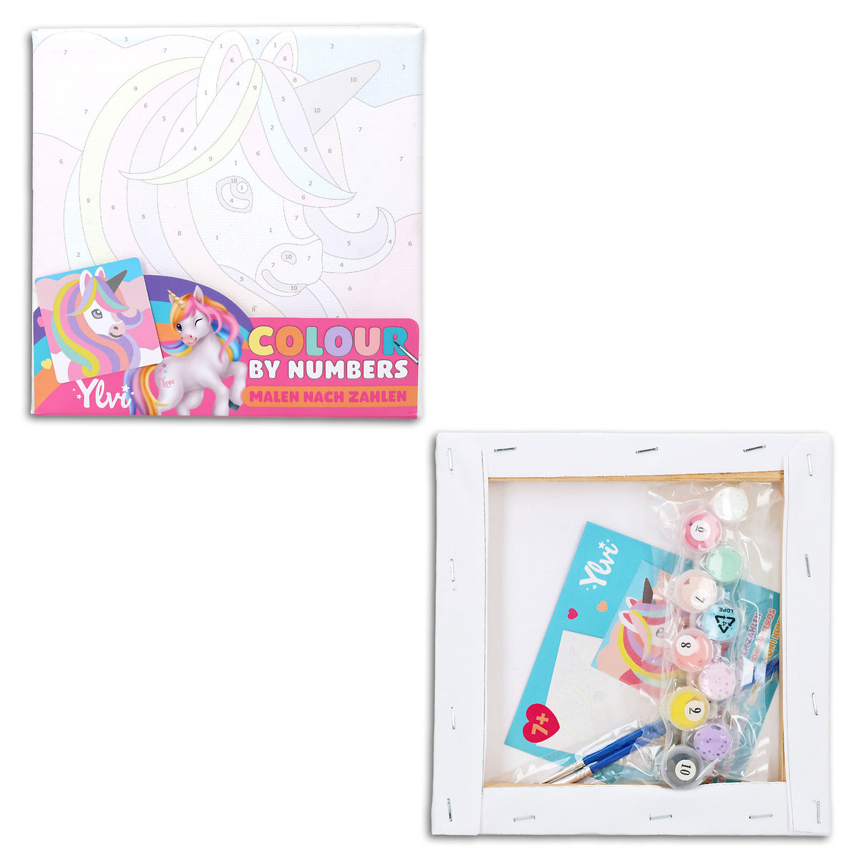 Ylvi Einhorn Malen nach Zahlen, 1 von 2 Designs zuf\u00e4llig