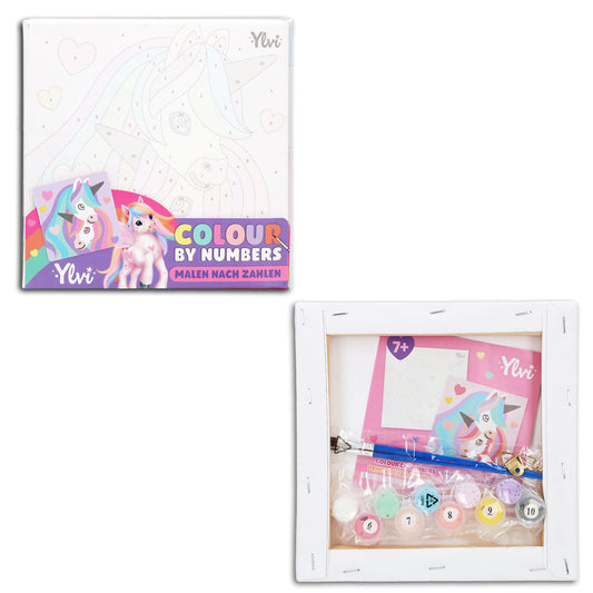 Ylvi Einhorn Malen nach Zahlen, 1 von 2 Designs zuf\u00e4llig