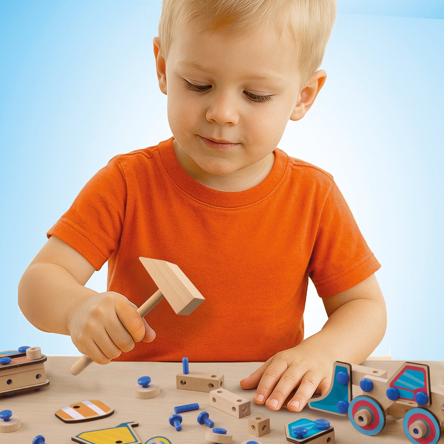 SES Creative Brix Junior – Baufahrzeuge, 4 Fahrzeuge bauen