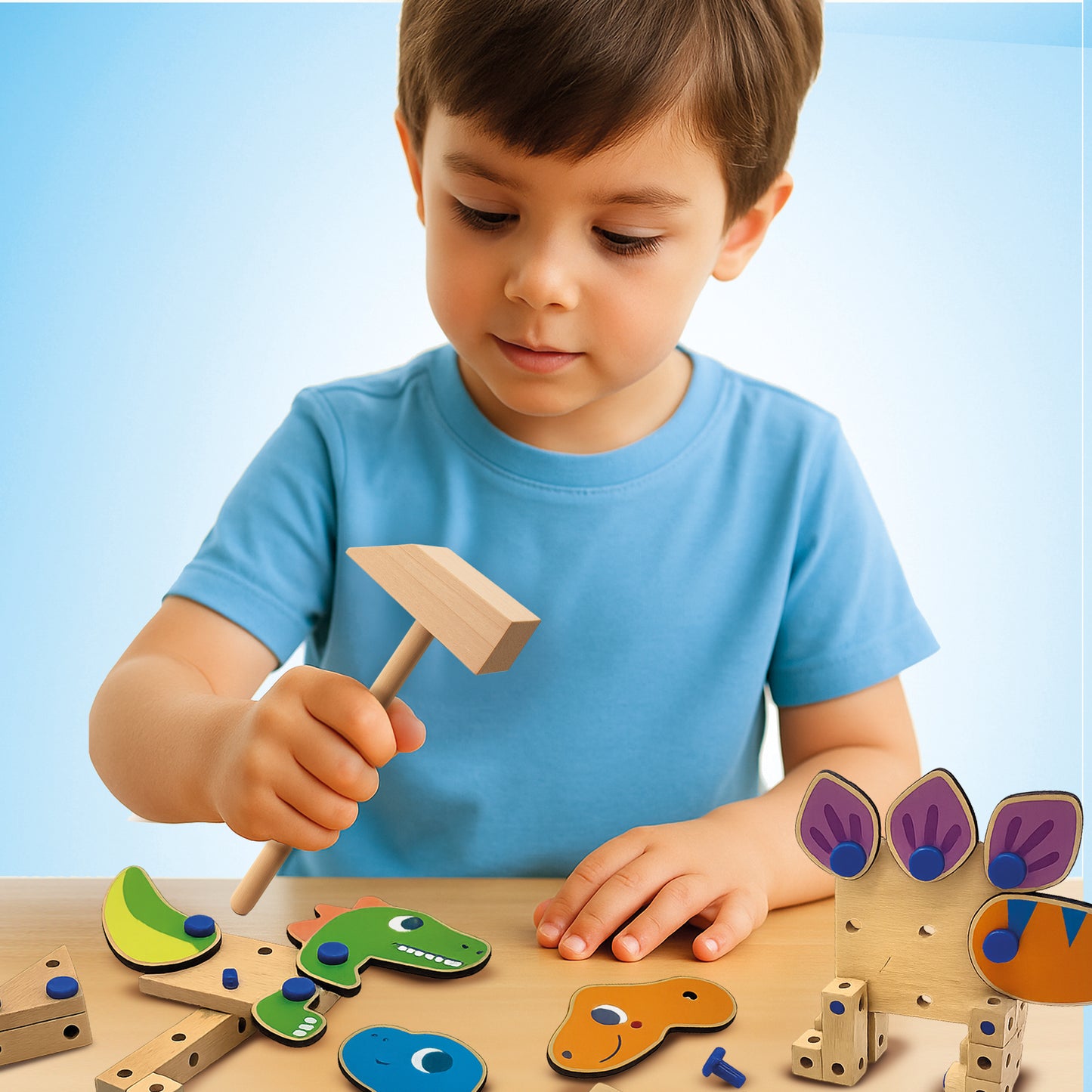 SES Creative Brix Junior – Dinos, 3 Dinosaurier bauen