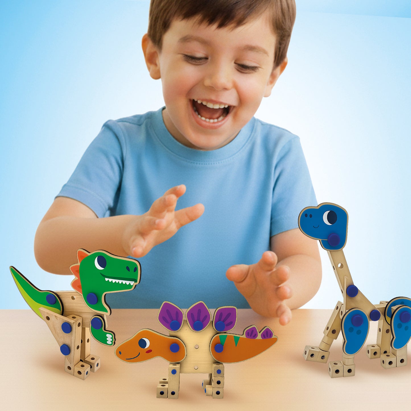 SES Creative Brix Junior – Dinos, 3 Dinosaurier bauen