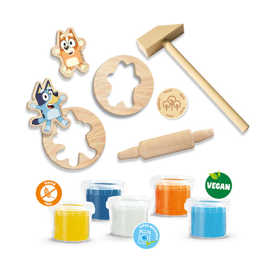 SES Creative Bluey Knete 4 x 90 g – Knetmasse für Kinder
