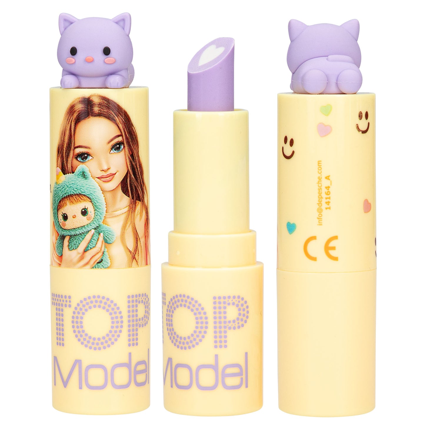 TOPModel Lippenstift Radierer mit Topper – 1 von 2 (zufällig)