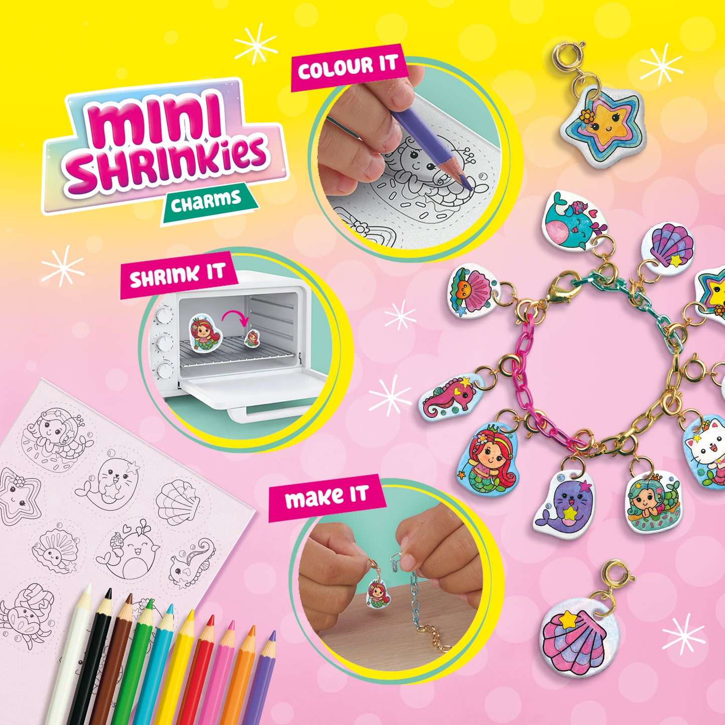 SES Creative Mini Shrinkies – Charms Lovely Ocean (14171)