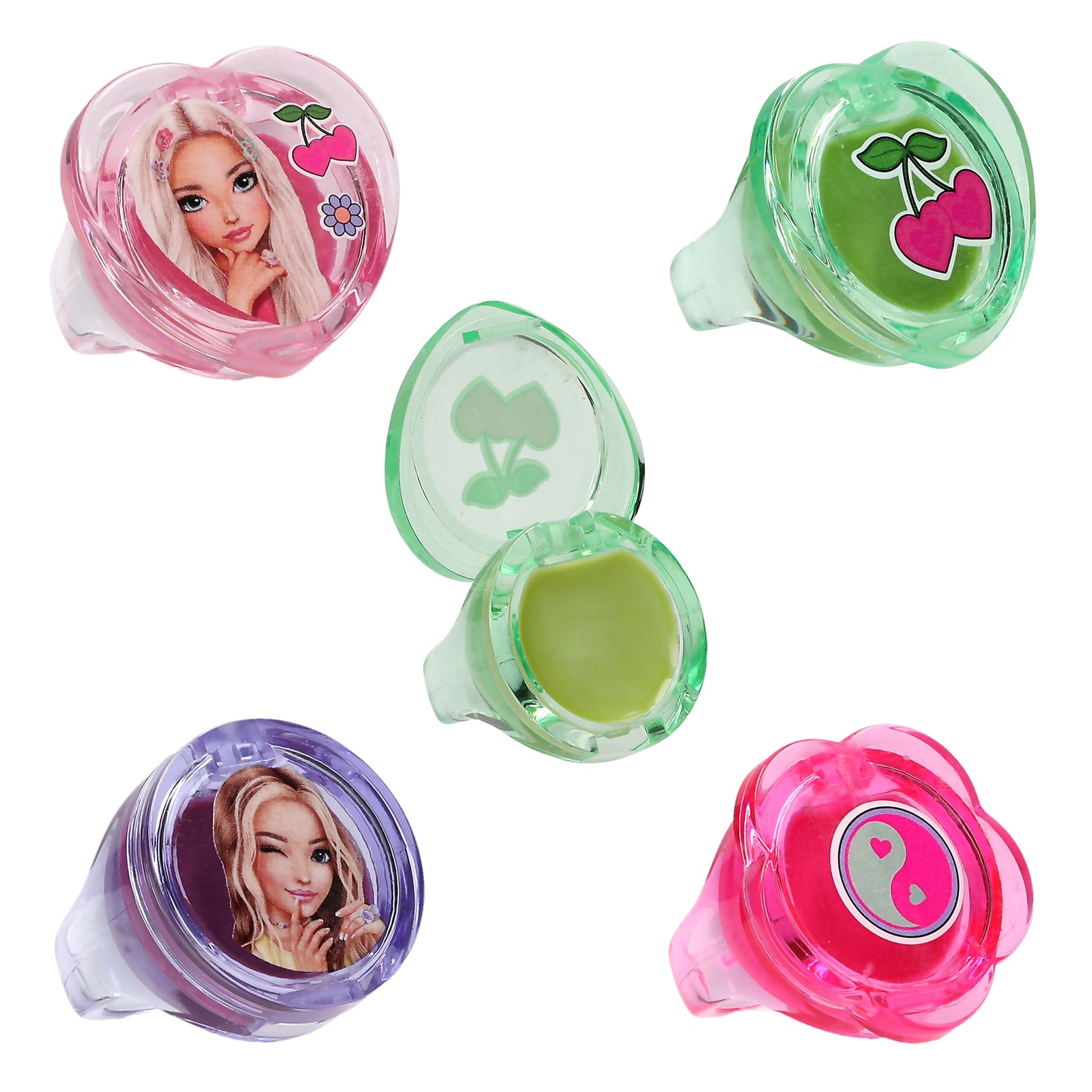TOPModel Lipgloss Ring GLOW TO GO – 1 von 4 Designs (zufällig)