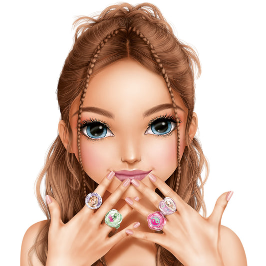 TOPModel Lipgloss Ring GLOW TO GO – 1 von 4 Designs (zufällig)