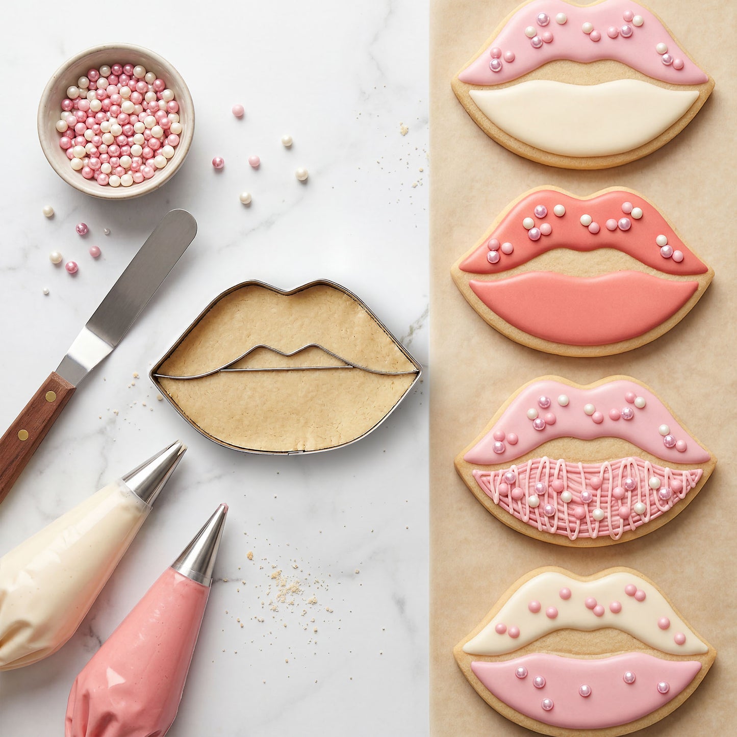 TOPModel BAKE and CREATE Ausstecher Lippenstift & Lippe