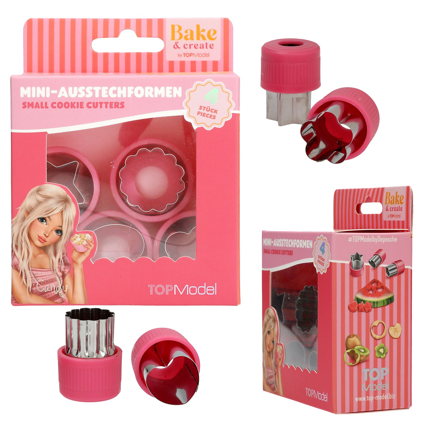 TOPModel Mini-Ausstecher BAKE and CREATE – 4-teilig