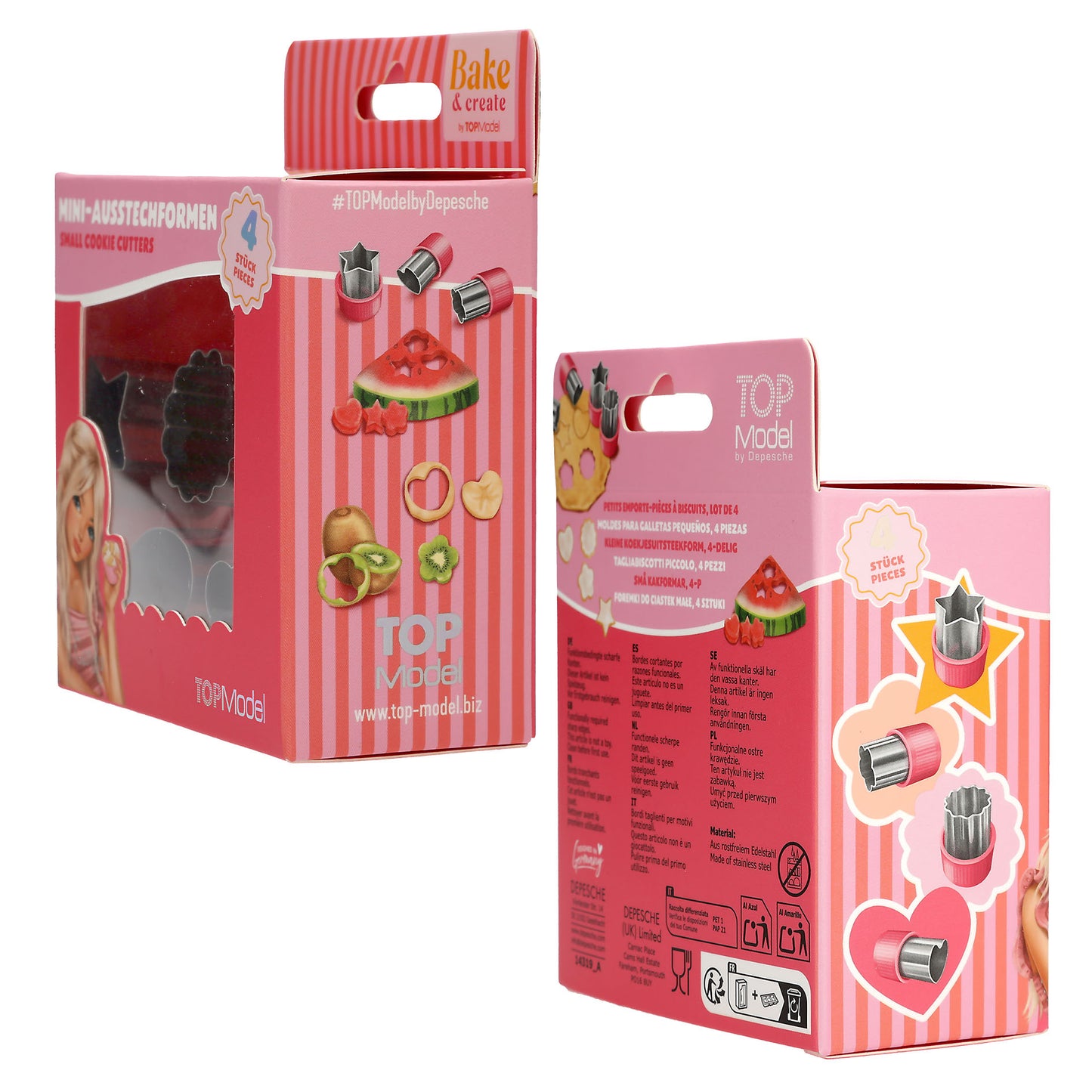 TOPModel Mini-Ausstecher BAKE and CREATE – 4-teilig