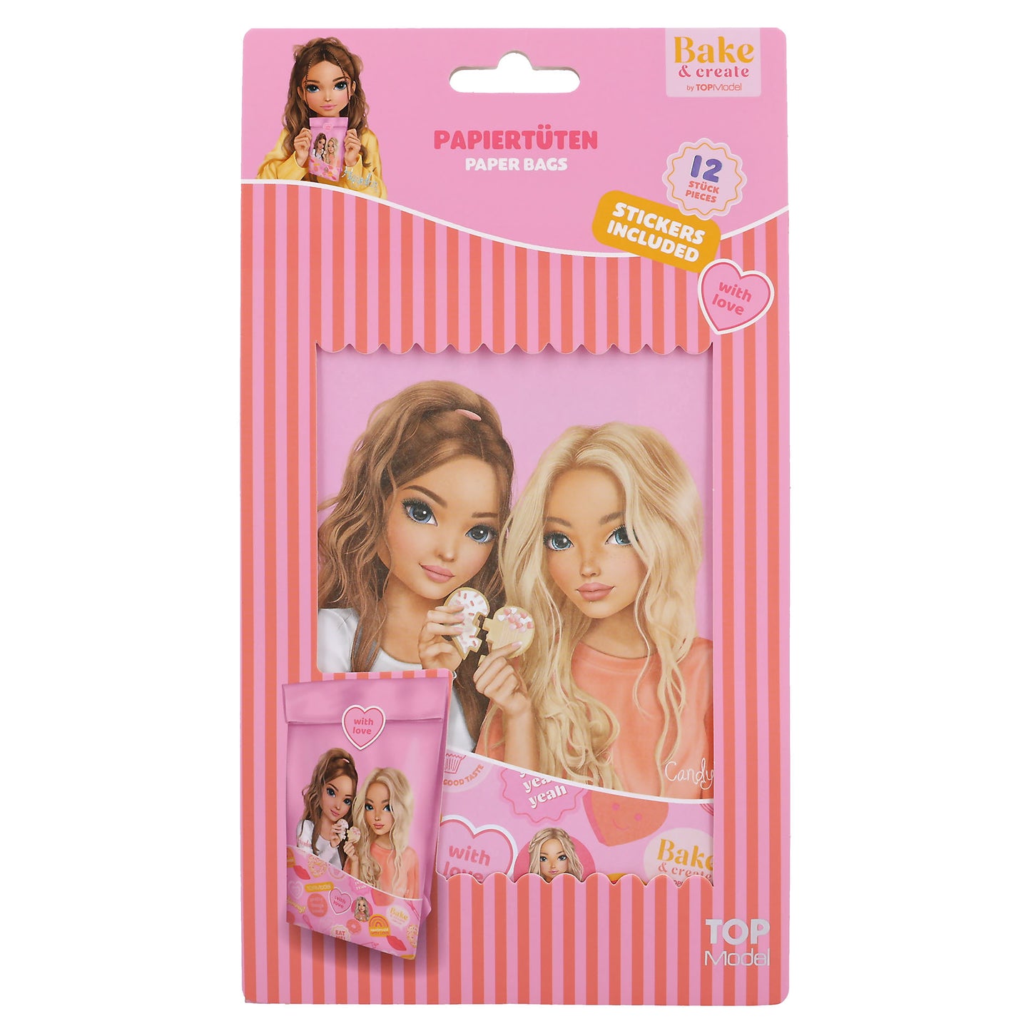 TOPModel Papiertüten Bake & Create – 12 Stück, Design zufällig