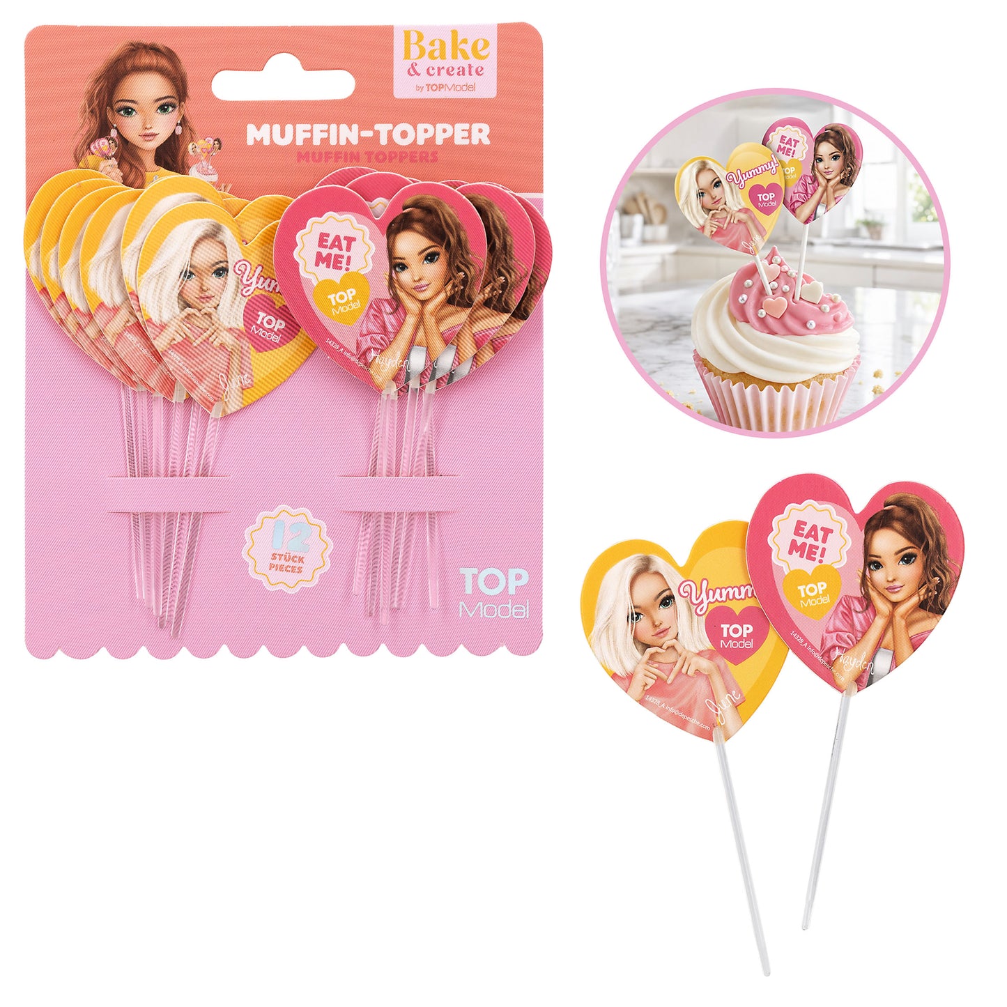 TOPModel Muffin Topper 12 St. – 1 von 2 Designs zuf. ausgewählt
