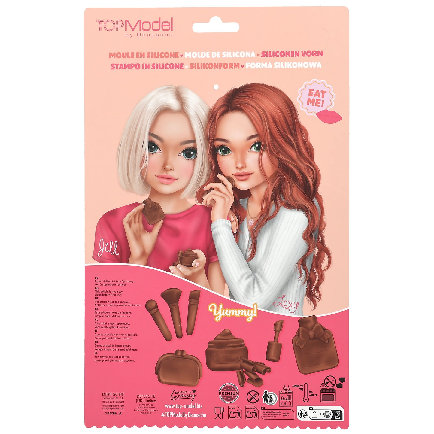 TOPModel Silikonform – Beauty-Motive für Schokolade & Backen