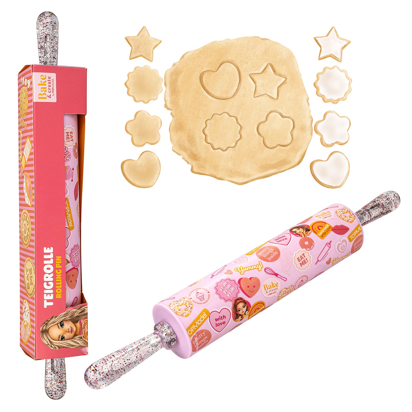 TOPModel Teigrolle Bake & Create – Silikon Rolling Pin