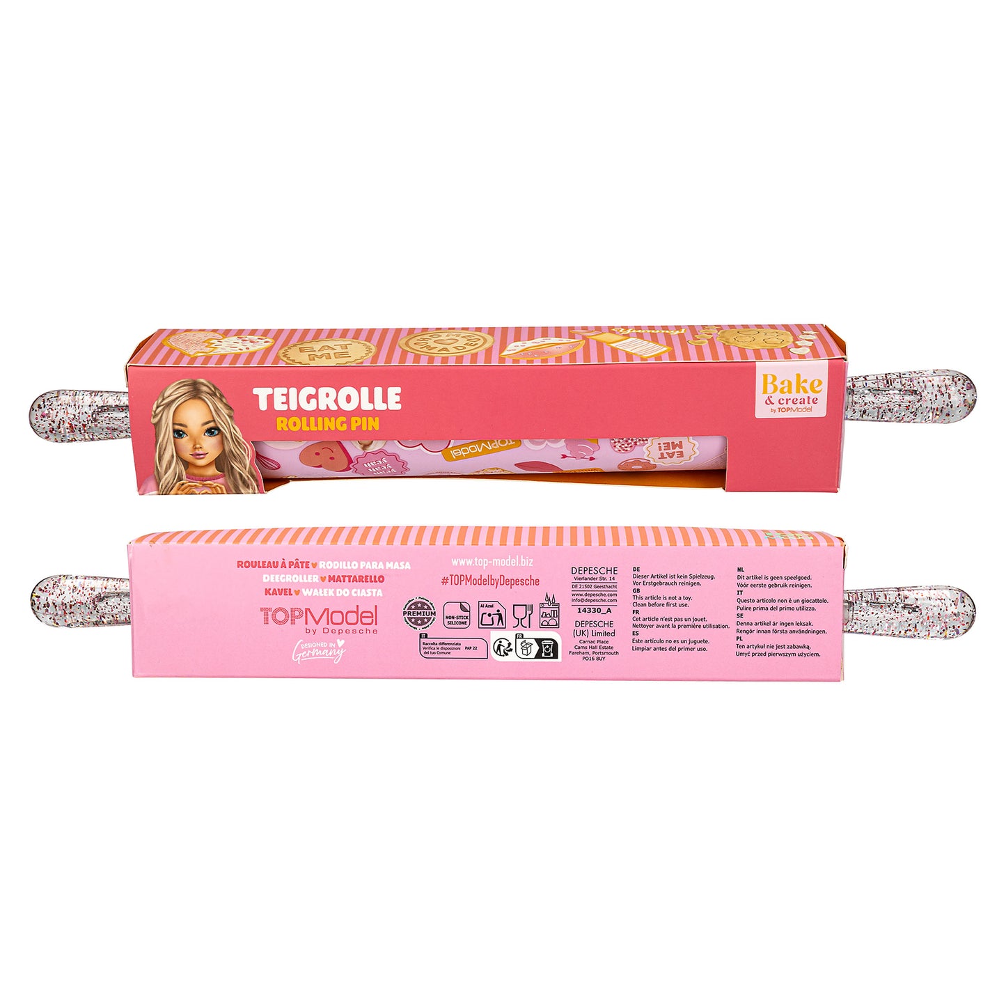TOPModel Teigrolle Bake & Create – Silikon Rolling Pin