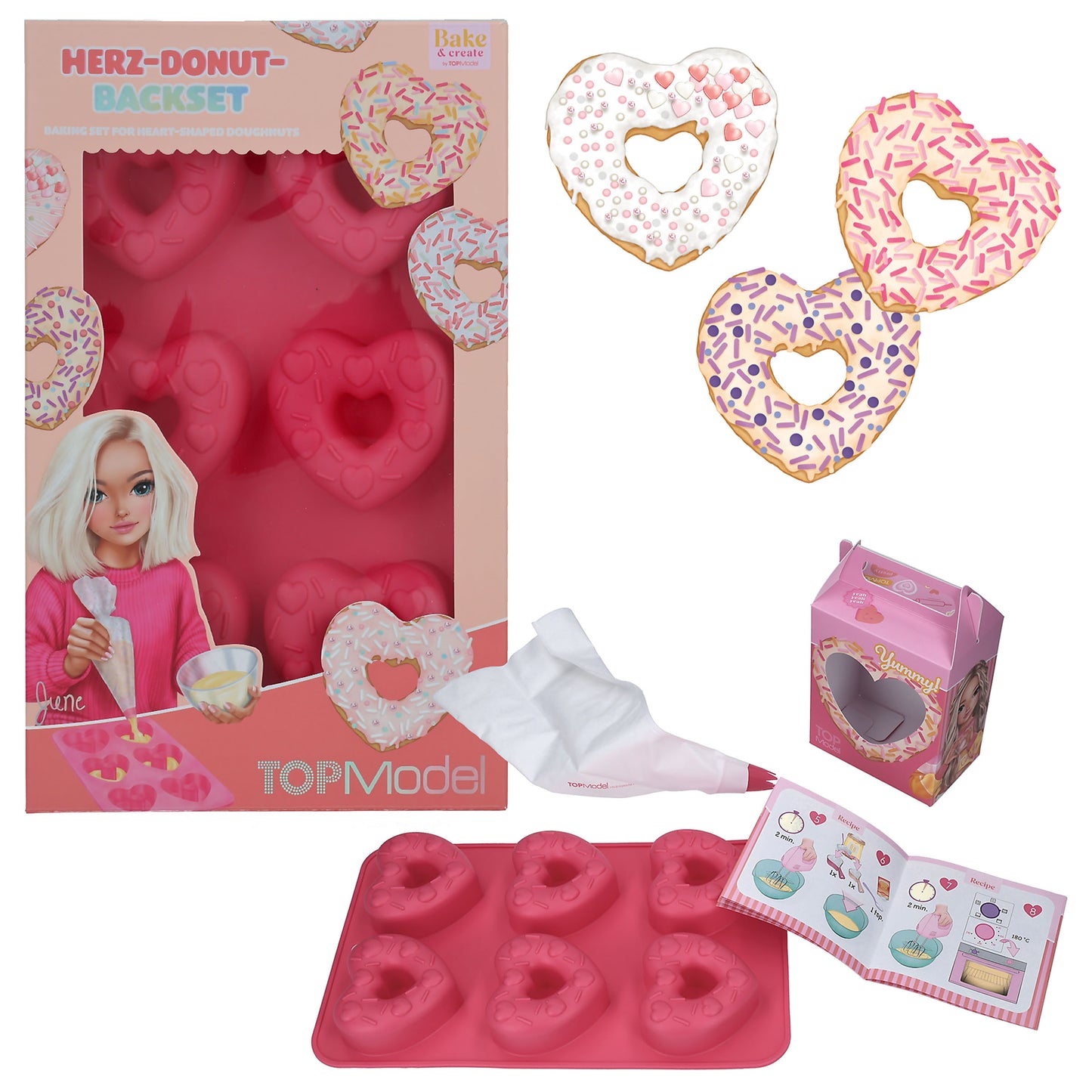 TOPModel Backset Herzdonuts BAKE and CREATE