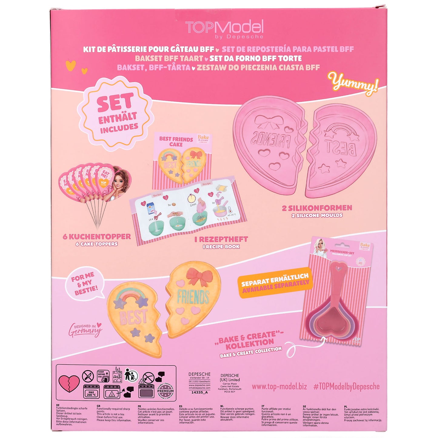 TOPModel Backset BFF Kuchen BAKE and CREATE