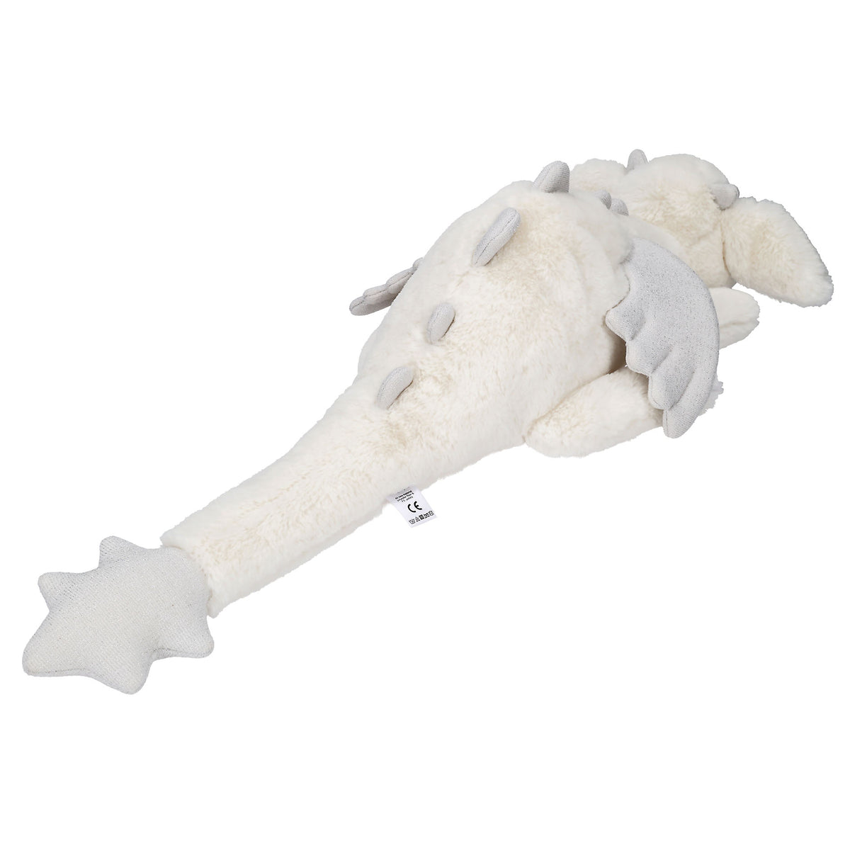 SNUKIS Plüschdrache, weiß, 65 cm