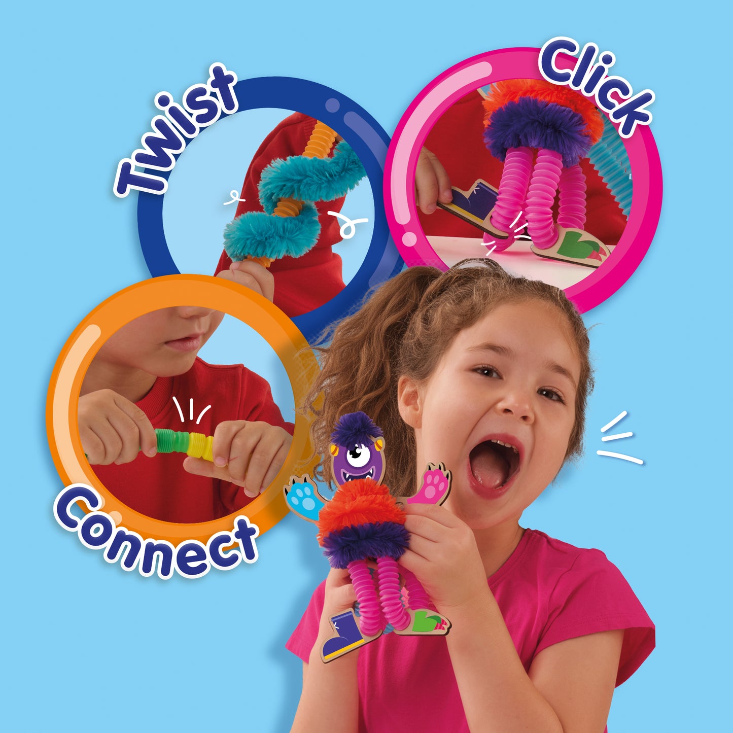 SES Creative Fuzzy Tubes – Biegen, Wickeln & Basteln