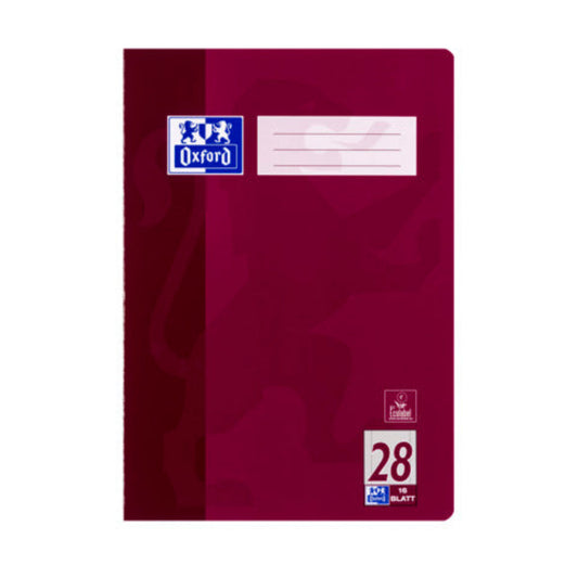 Oxford Schulheft A4 Lin28 kariert – 16 Blatt, Cover zufällig