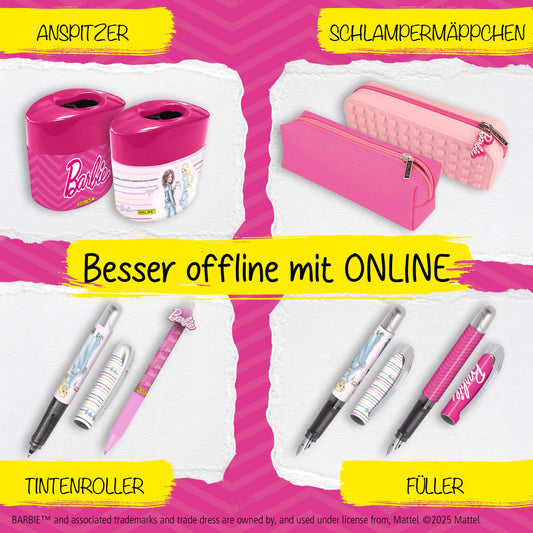 ONLINE College Rollerpen Barbie - Tintenroller mit 0,5 mm Kugel