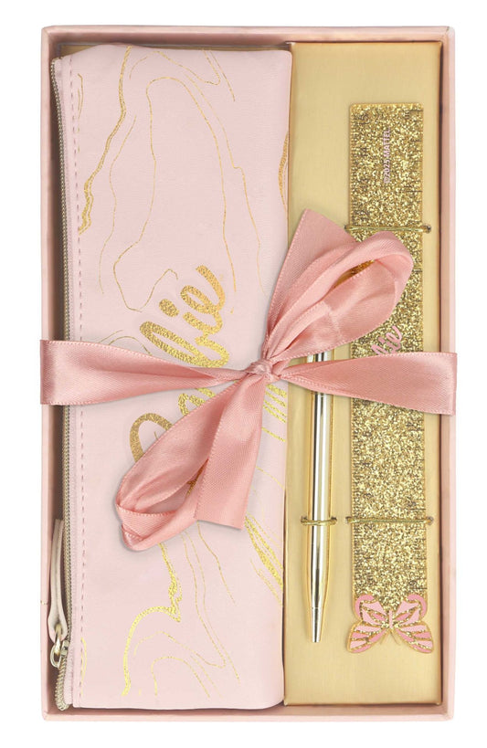 Barbie Schreibset mit Kugelschreiber & Mäppchen