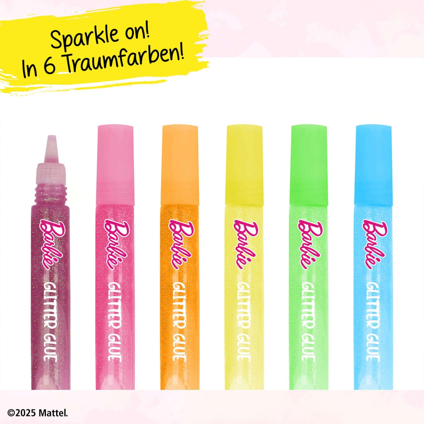 Barbie Glitter Glue 6er-Set - Glitzer Kleber für Kinder