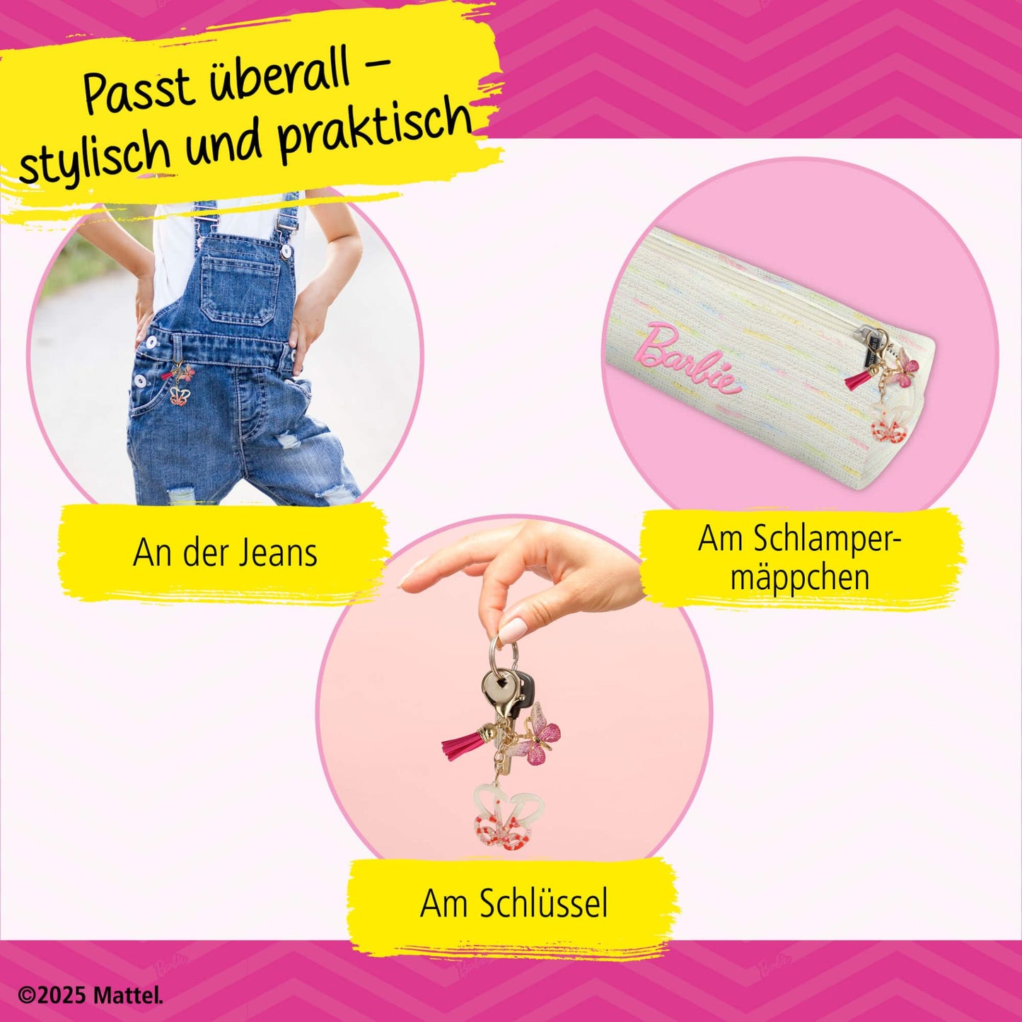 Schlüsselanhänger "B" Barbie