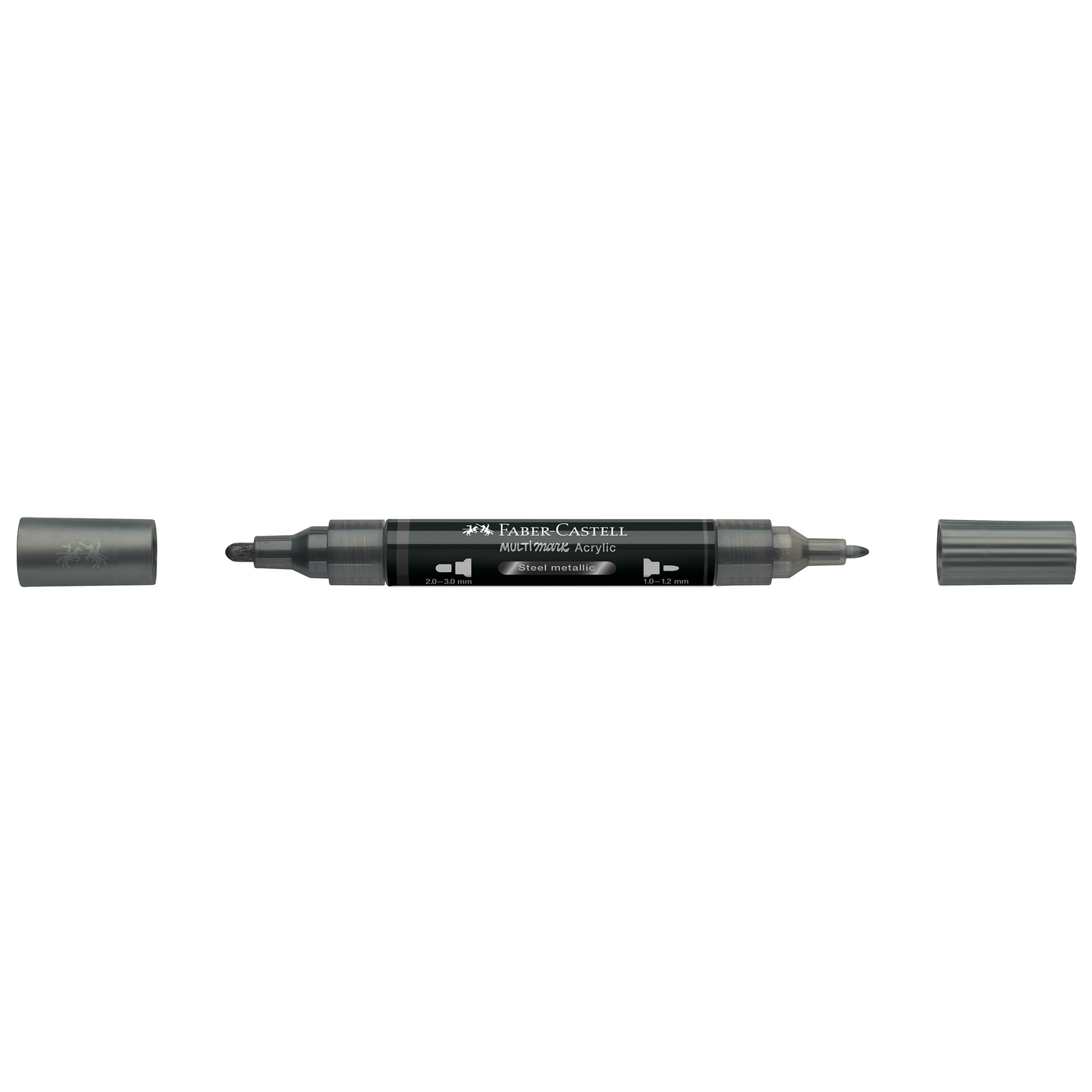 Faber-Castell Multimark Acrylic Dual Tip steel metallic