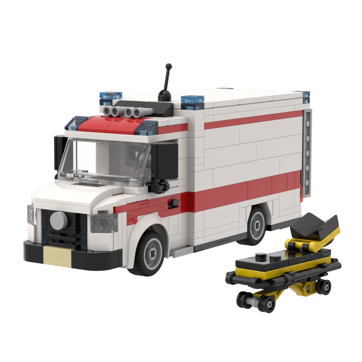 BRIXIES Plus Rettungswagen - 430 Teile Bausteine Set ab 6 J.