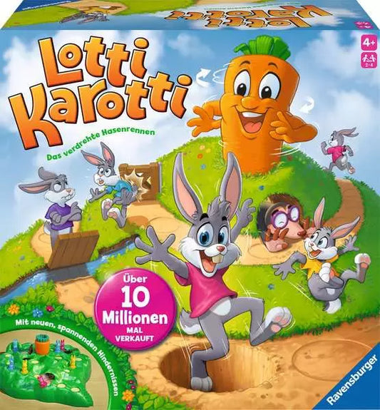 Ravensburger Lotti Karotti - Lustiges Brettspiel für Kinder ab 4 Jahren