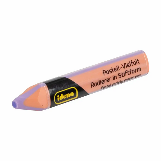 Idena Radierer Pastell dreieckig Stiftform apricot/flieder