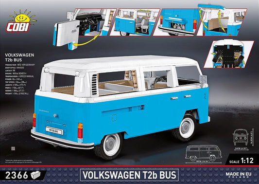 VW Transporter T2B Bus - Authentisches COBI Baustein-Set (2300 Teile)