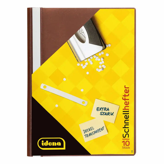 Idena Schnellhefter PP extra stark braun DIN A4 - Büroorganisation