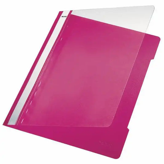 LEITZ Plastikhefter A4 Pink - Perfekte Organisation für Büro & Studium