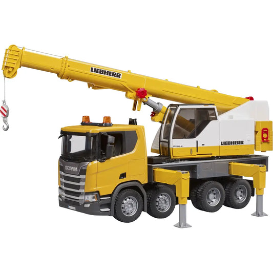 BRUDER Scania Super 560R Liebherr Kran-LKW mit Licht & Sound Modul