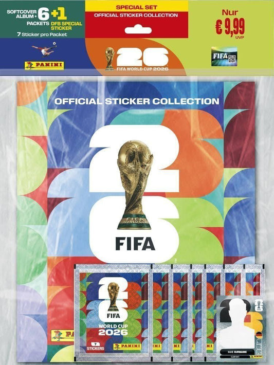 Panini FIFA WM 2026 Stickeralbum + 6 Sticker-Packs