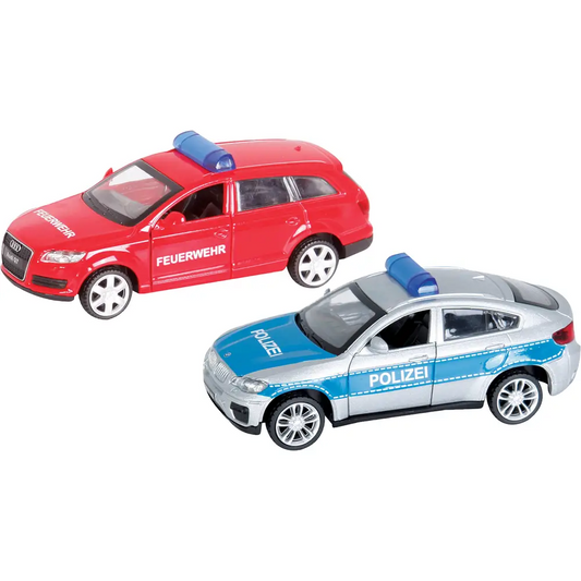 Speedzone Einsatzfahrzeug 1:43 mit Rückzug, sortiert