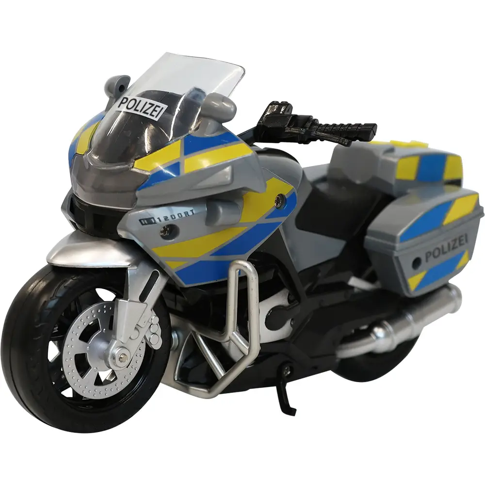 Polizeimotorrad 18cm mit Licht & Sound - Speedzone